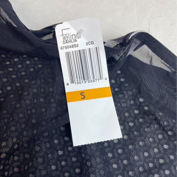 Felina Black Mesh High-Waist Panties Comfortable & Stylish Lingerie Sz S- NEW - Picture 4 of 7